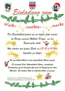 Weihnachtsmarkt 2018 im Wibbeltdorf 08.12.2018