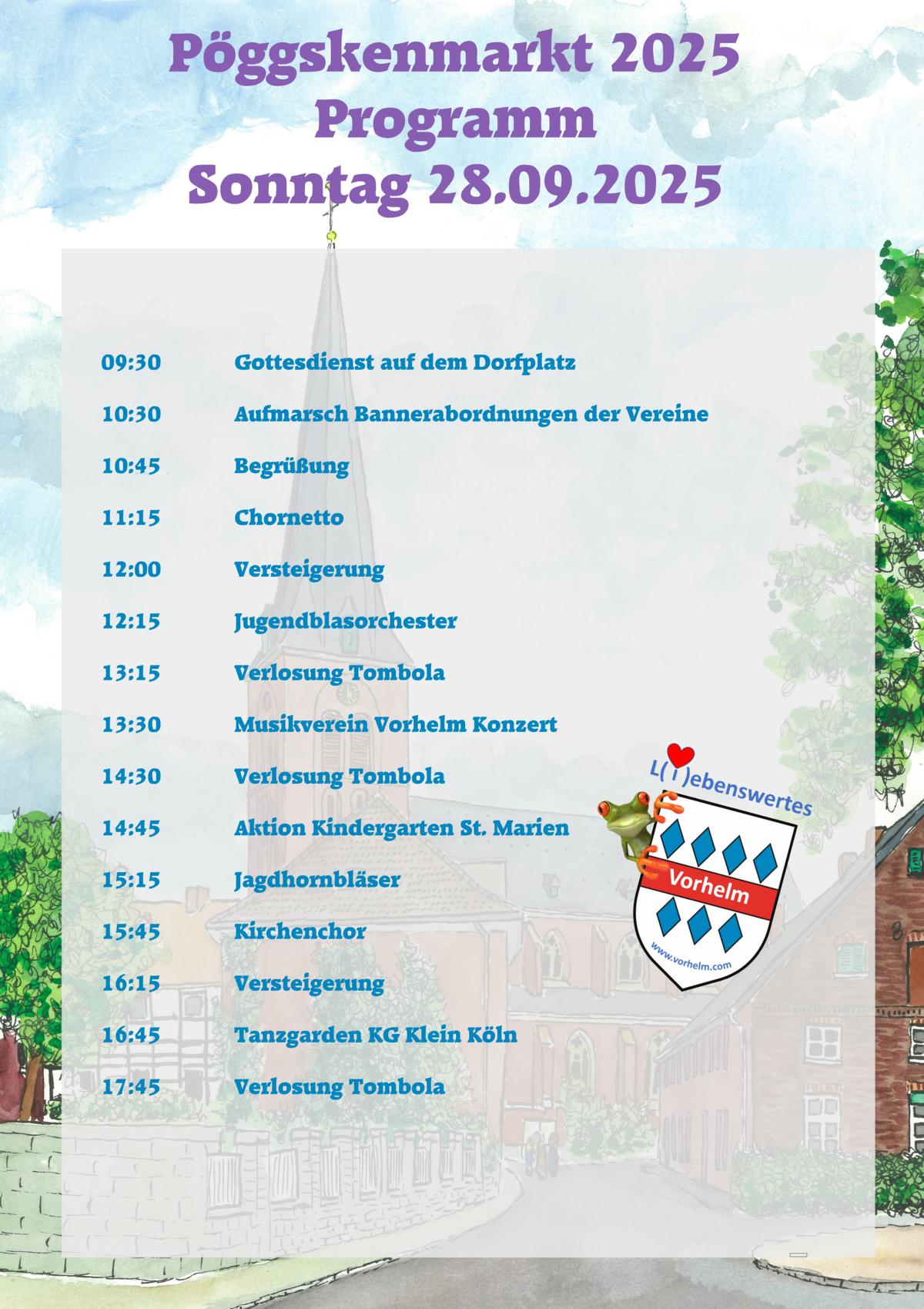 Zeitplan Plakat A1