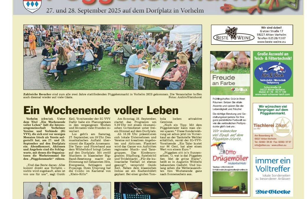 Pöggskenmarkt 2025 – Ein Wochenende voller Leben im Dorf