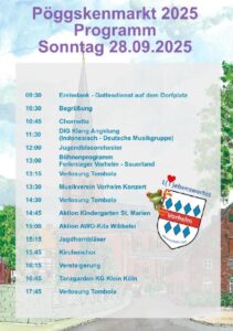 Pöggskenmarkt am 27.09. und 28.09.2025  - Einladung & Programm – Pöggskenmarkt in 3 Wochen 🎉