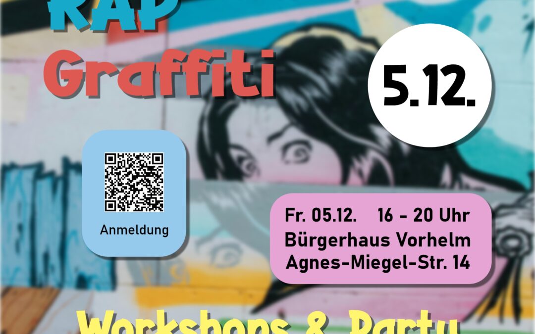 Kreativität trifft Beat – ein Tag voller Hip-Hop, Tanz und Graffiti im Bürgerhaus Vorhelm