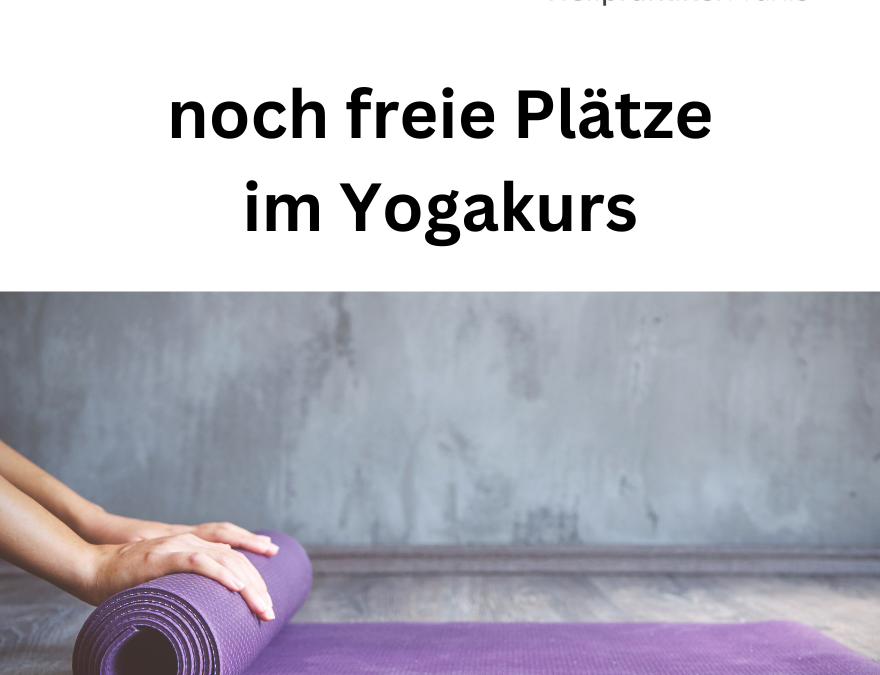 Noch freie Plätze im Yogakurs im Bürgerhaus Vorhelm